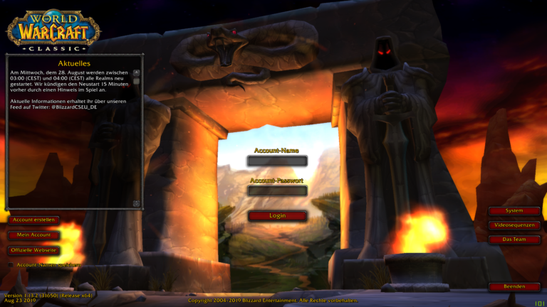 wow classic start