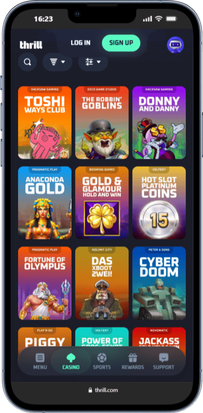 thrill casino spiele